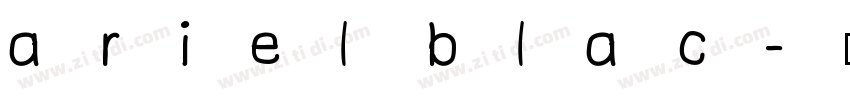 ariel blac字体转换